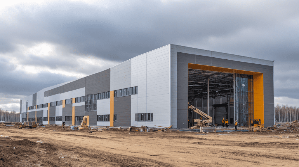Сэндвич-панели для промышленных зданий: преимущества и монтаж