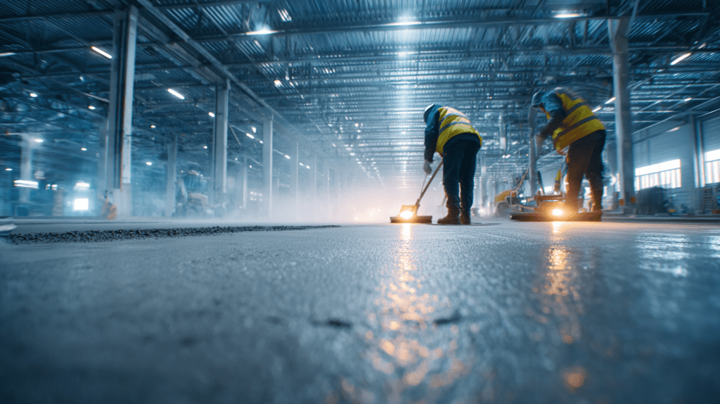 Бетонные полы на складах: требования и технология