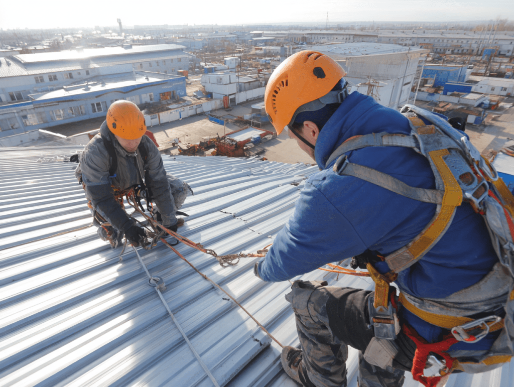 Безопасность при работах на высоте: требования к ремонту кровли