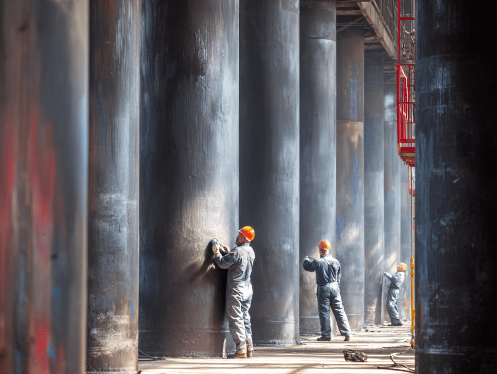 Огнезащита металлоконструкций промышленных зданий